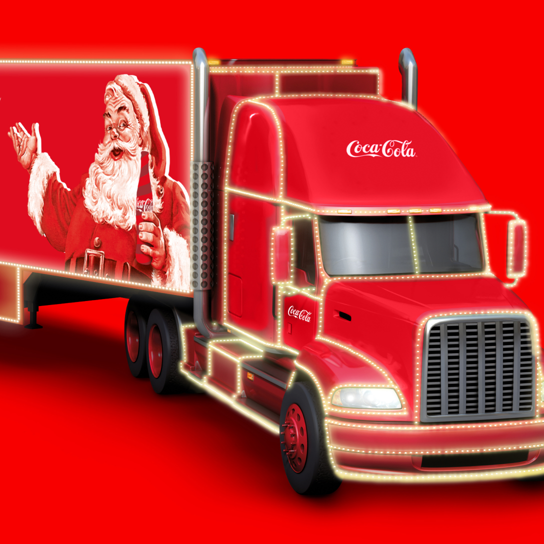 Experience the iconic CocaCola Christmas truck firsthand